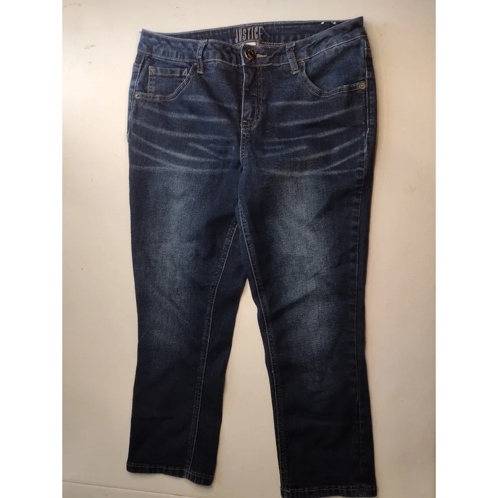 Justice‎ girls cropped jeans size 14 plus